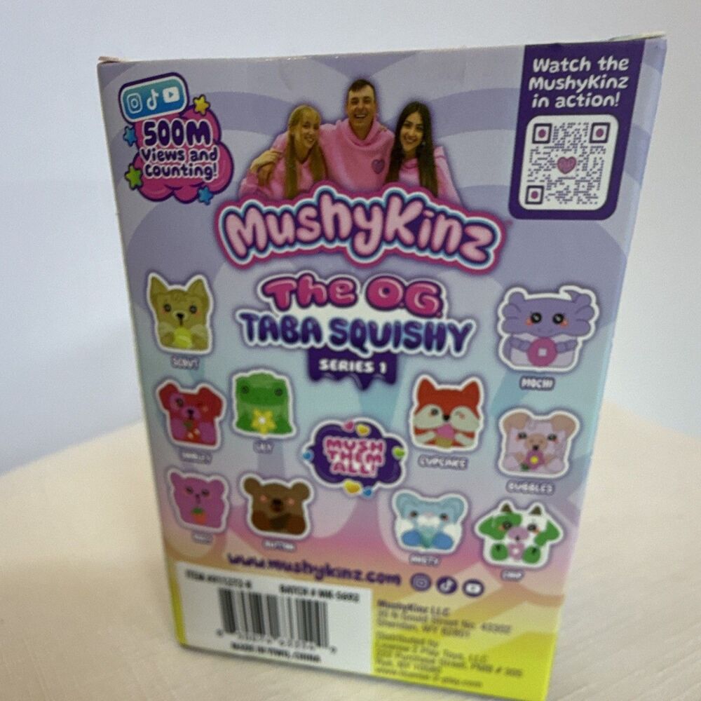 MushyKinz OG Taba Squishy Series 1 Pink Pig Squeeze Toy, Ages 5+ - Picture 3 of 5